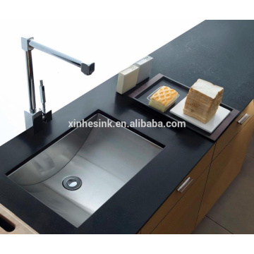 Stainless Steel Prep Sink Bar Sink with curved bottom